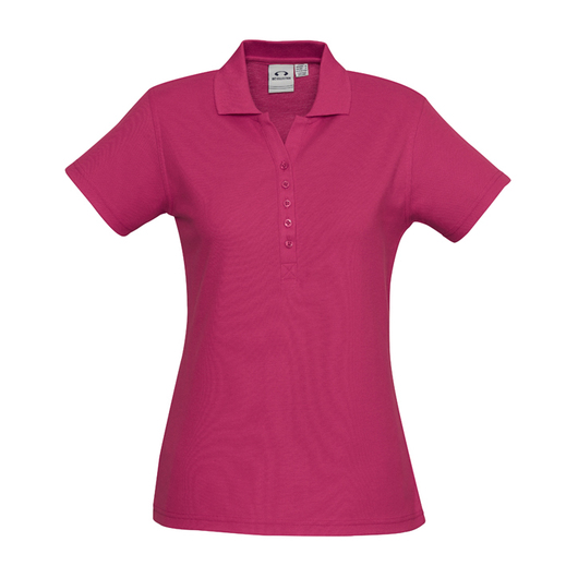 Ladies Crew Polo Fuchsia